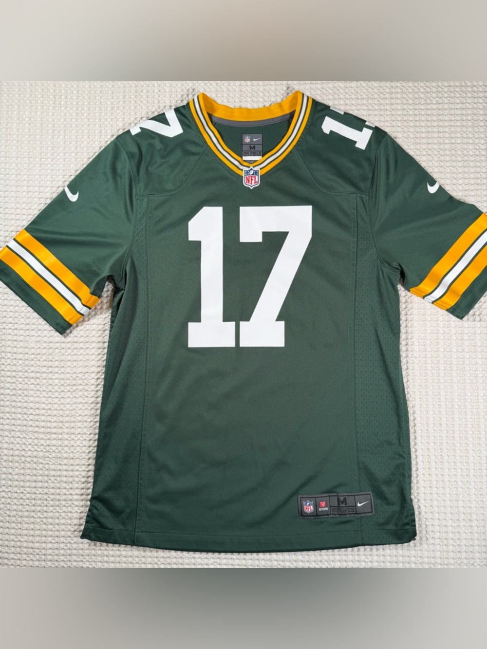 Nike Davante Adams Packers #17 Jersey Green NFL On Field Men M